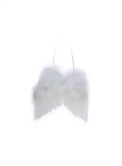 Decoratiune Craciun - Angel Wings Feather White, 28x20cm | 