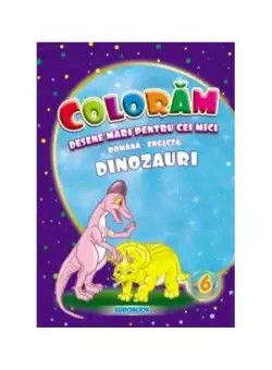 Dinozauri. Desene mari pentru cei mici română-engleză - Paperback - Eurobookids