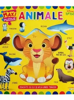 Disney bebe. Animale. Maxi puzzle - Hardcover - Disney - Litera mică