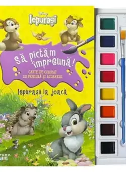 Disney Iepurasi. Să pictăm împreună! Iepurașii la joacă - Paperback brosat - Disney - Litera mică