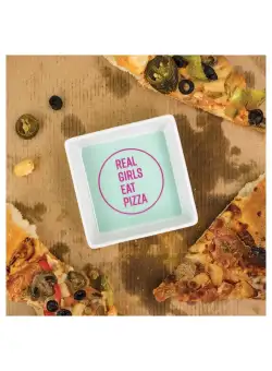 Farfurie ceramica - Real girls eat pizza | Really Good