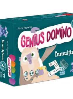 Genius domino: Înmulțirea - Board book - Flavio Fogarolo - Didactica Publishing House