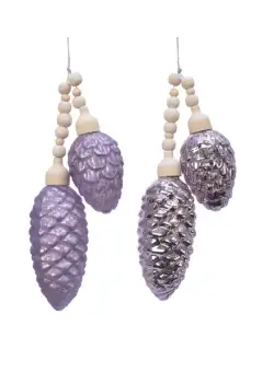 Globuri decorative - Pinecone - Frosted Lilac - mai multe modele | Kaemingk