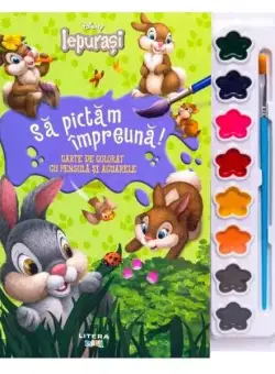 Iepurași. Să pictăm împreună! - Paperback brosat - Litera mică