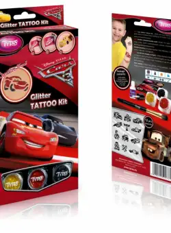 Kit tatuaje - Glitter Tattoo Kit: Cars 3 | TyToo