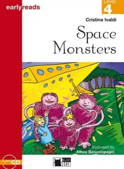 Level 4: Space Monsters + audio CD (Early A1) - Paperback brosat - Black Cat Cideb