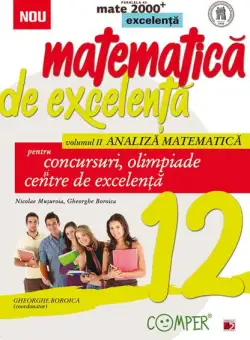 Matematică de excelență. Pentru concursuri, olimpiade și centrele de excelență. Clasa a XII-a. Vol. 2 Analiză matematică - Paperback brosat - Gheorghe Boroica, Nicolae Muşuroia - Paralela 45