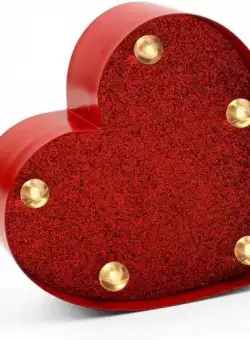 Mini Lampa - Heart With Glitter | Legami