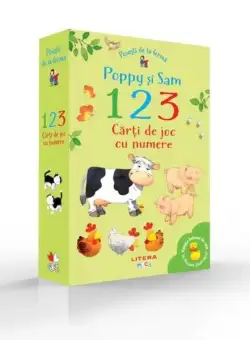 Povești de la fermă. Poppy și Sam. 1, 2, 3. Cărți de joc cu numere - Hardcover - Stephen Cartwright, Simon Taylor-Kilety - Litera mică