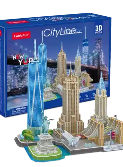 Puzzle 3D - City Line - New York | CubicFun