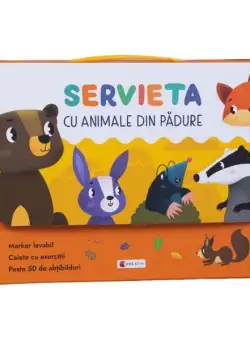 Servieta cu animale din pădure - Paperback - Kreativ