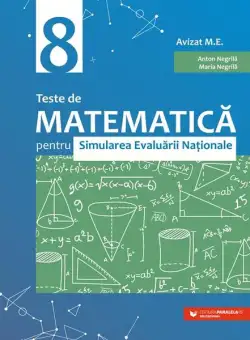 Teste de matematică pentru Simularea Evaluării Naţionale la clasa a VIII-a (60 de teste) - Paperback brosat - Paralela 45 educațional