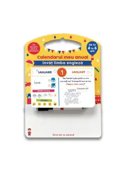 Calendarul meu anual: Invat limba engleza - de la 4 la 6 ani