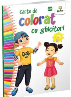 Carte de colorat cu ghicitori - Paperback brosat - Gama