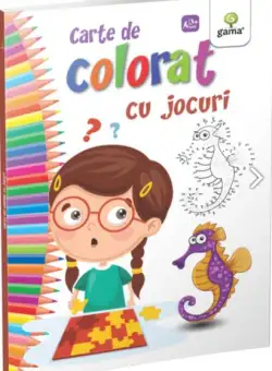 Carte de colorat cu jocuri - Paperback brosat - Gama