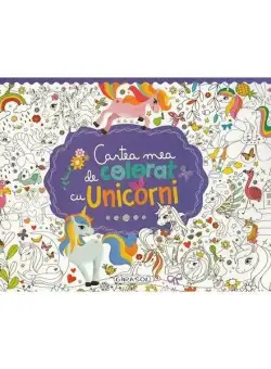 Cartea mea de colorat cu unicorni - Hardcover - *** - Girasol