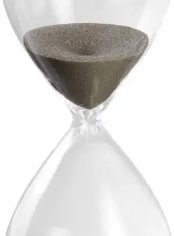 Clepsidra 10 minute - Hourglass 16 cm, gri | Mascagni Casa