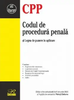 Codul de procedura penala. 8 ianuarie 2020 | Petrut Ciobanu