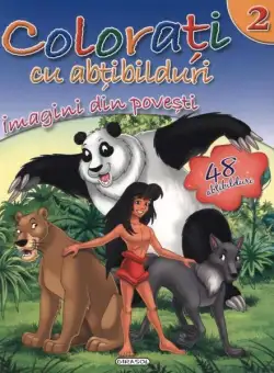 Colorați cu abțibilduri (Nr. 2). Imagini din povești - Hardcover - *** - Girasol