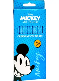 Creioane colorate Disney Mickey &amp; Friends, 12 bucati