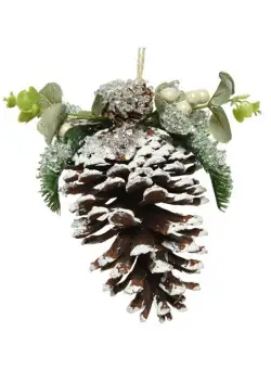 Decoratiune Craciun - Pinecone Sugar, Leaves, Berries & Beads | Kaemingk