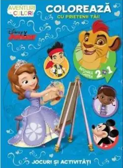Disney - Coloreaza cu prietenii tai! Aventuri in culori. Intoarce cartea 2 in 1