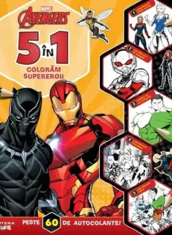 Disney. Marvel. Avengers. 5 în 1. Colorăm supereroii - Paperback brosat - Disney - Litera mică