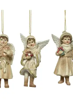 Figurina - Angel Gold Glitter - mai multe modele | Kaemingk