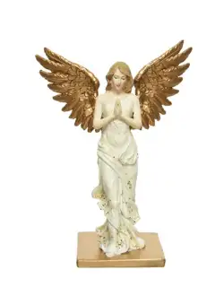 Figurina - Glitter Angel - White-Gold | Kaemingk