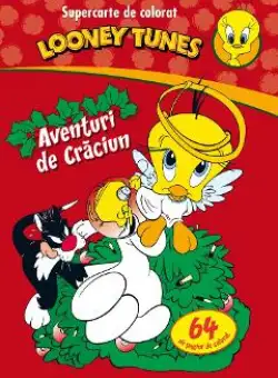 Looney Tunes - Aventuri de Craciun - Supercarte de colorat