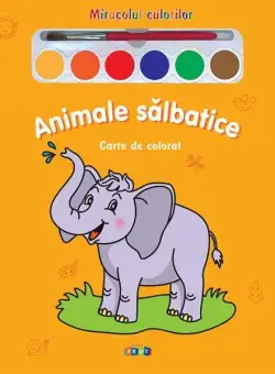 Miracolul culorilor. Animale sălbatice (carte de colorat + acuarelă + pensulă) - Board book - *** - Prut