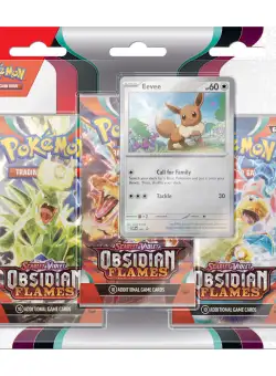 Pokemon TCG: Scarlet and Violet - Obsidian Flames Three Booster Blister - doua modele | The Pokemon Company