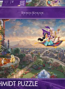 Puzzle 1000 piese - Thomas Kinkade - Disney - Aladdin | Schmidt
