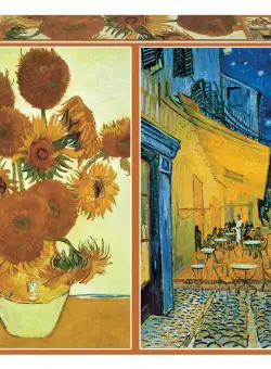 Puzzle 2x1000 piese - Vincent Van Gogh - Sunflowers and Cafe Terrace at Night | Educa