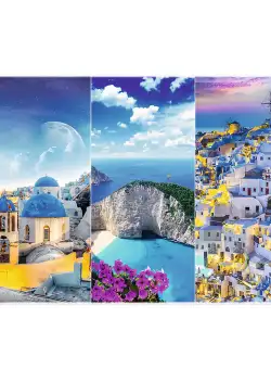 Puzzle 3000 piese - Vacanta in Grecia | Trefl