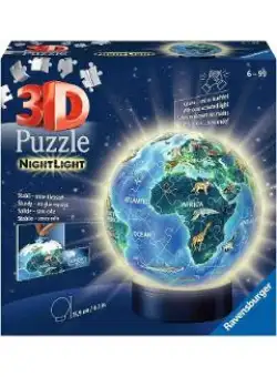 Puzzle 3D luminos. Planeta pamant
