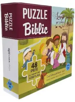 Puzzle biblic 48. Isus binecuvanteaza copiii