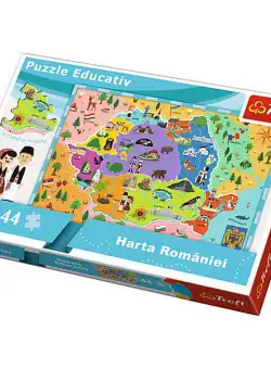 Puzzle - Educational cu Harta Romaniei | Trefl