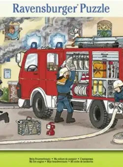 Puzzle - Masina de pompieri, 15 piese | Ravensburger