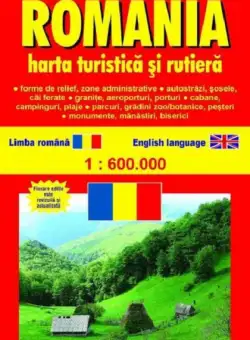 Romania - Harta turistica Si Rutiera