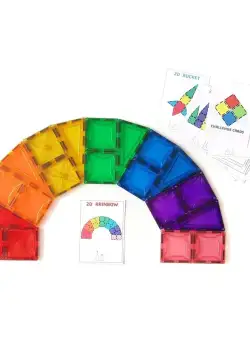 Set 18 carduri Mandala pentru seturile magnetice de constructie | JC Ingenium