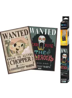 Set 2 Postere - One Piece - Wanted Brook & Chopper | ABYStyle