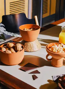 Set 3 boluri gustari - Amforéa Terracotta Snack Pots | DOIY