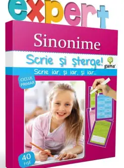 Sinonime. Scrie și șterge! Expert (7-10 ani) - Paperback - *** - Gama