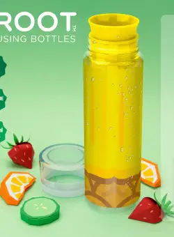 Sticla cu infuzor pentru fructe - Pineapple | Just Mustard