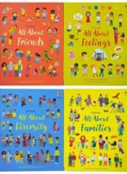 Usborne All About Feelings Friends and Families My First Books 4 Book Set, Felicity Brooks 