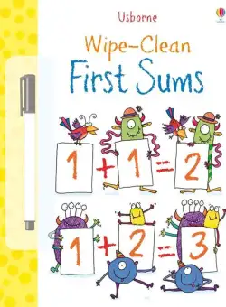 Wipe-Clean First Sums - Paperback brosat - Jessica Greenwell - Usborne Publishing