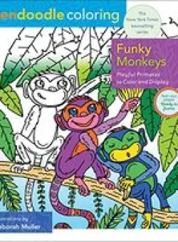 Zendoodle Coloring : Funky Monkeys