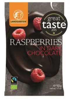 Zmeura in ciocolata neagra - Raspberries in Dark Chocolate | Landgarten