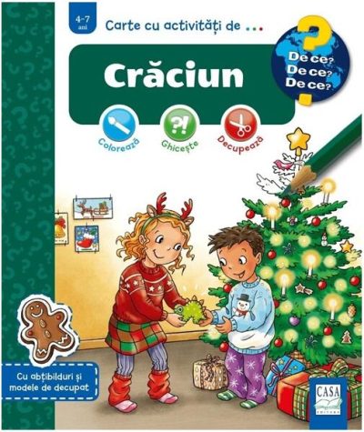 Carte cu activități de... Crăciun (4-7 ani) - Paperback - Elke Broska - Casa